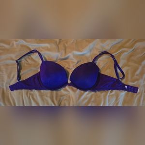 Victoria Secret Plunge Push Up Purple Bra 34 D